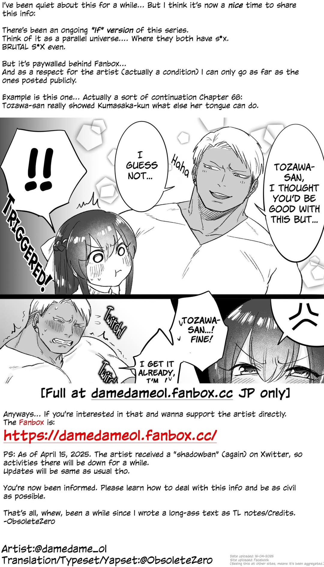 Bear and Bunny Cannot Be Friends, Chapter 69 image 3